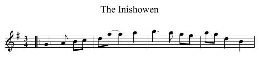 Inishowen, The  - staff notation