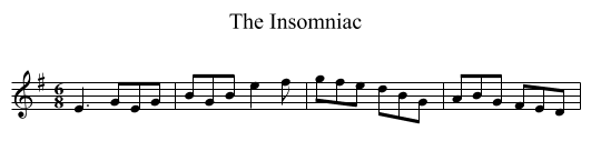Insomniac, The  - staff notation