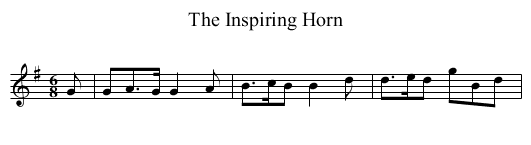 Inspiring Horn, The - staff notation