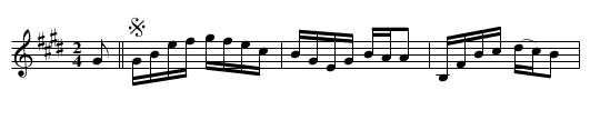 Institute Hornpipe - staff notation