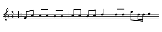 Inte sörjer jag - staff notation