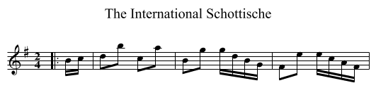 International Schottische, The  - staff notation