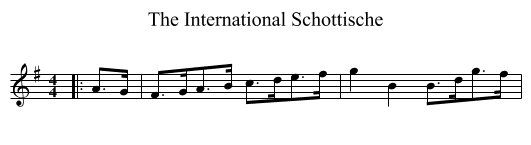 International Schottische, The  - staff notation