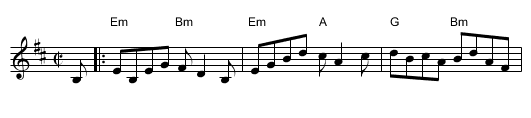 Into the Void - staff notation