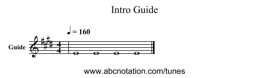 Intro Guide - staff notation