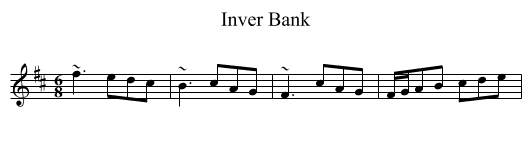 Inver Bank - staff notation