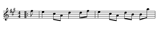 Inver Lassies - staff notation