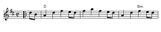 Invercauld - staff notation