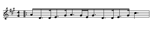 Invercauld's Reel - staff notation