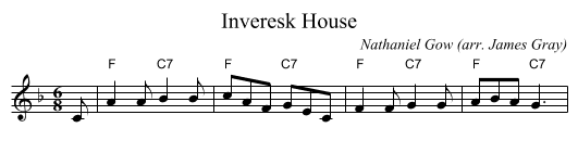 Inveresk House - staff notation
