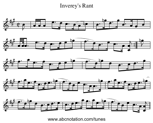 Inverey's Rant - staff notation