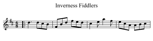 Inverness Fiddlers - staff notation