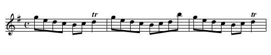 Inverness Lasses - staff notation