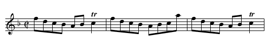 Inverness Lasses - staff notation