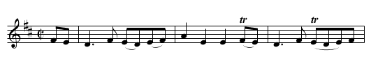 Inverness Scots Measure, The - staff notation