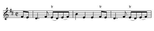 Inverness Scots Measure, The - staff notation