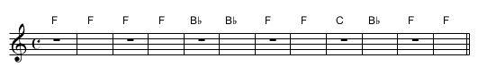 Invisible Rests Using X - staff notation