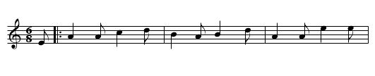 Iomramh eadar Il'as Uist - staff notation