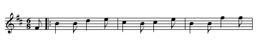 Iomramh eadar Il'as Uist - staff notation