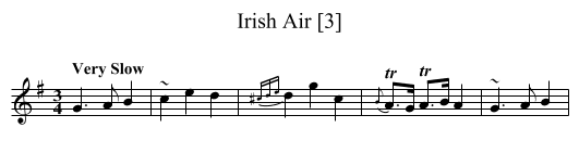 Irish Air [3] - staff notation