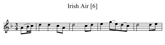 Irish Air [6] - staff notation