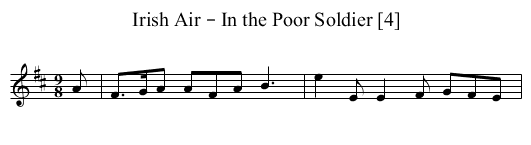 Irish Air – In the Poor Soldier [4] - staff notation