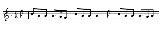 Irish Air - staff notation