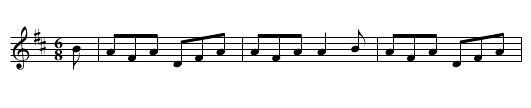Irish Air - staff notation