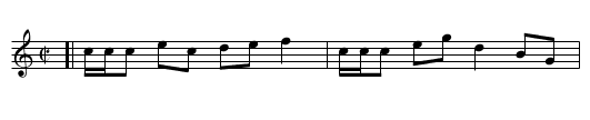 Irish Air - staff notation