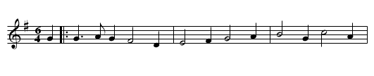 Irish Air. - staff notation