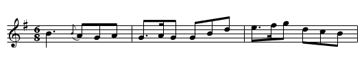 Irish Air. - staff notation