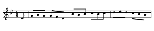 Irish Air - staff notation