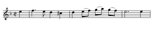 Irish Boree - staff notation