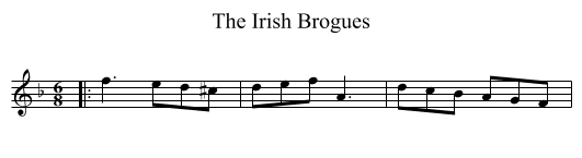 Irish Brogues, The - staff notation