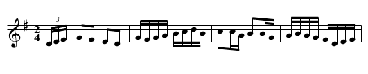 Irish Cobbler, The - staff notation
