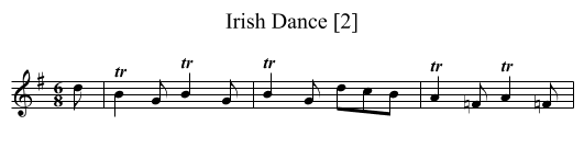 Irish Dance [2] - staff notation