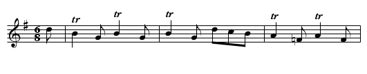 Irish Dance. - staff notation