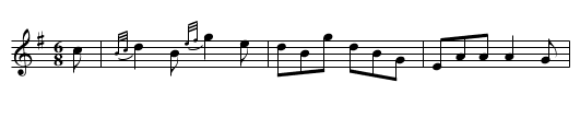 Irish Frisk, The - staff notation