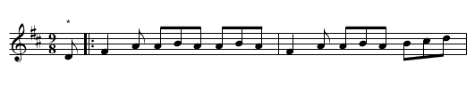 Irish Gigg - staff notation