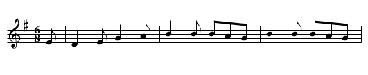 Irish Girl [4] - staff notation