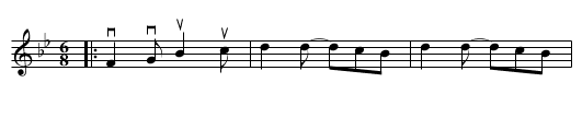 IRISH GIRL, the  - staff notation