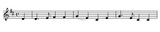 Irish Girl, The  - staff notation