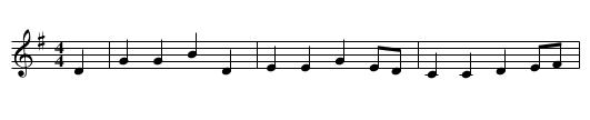 Irish Girl, The - staff notation