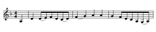 Irish Girl - staff notation