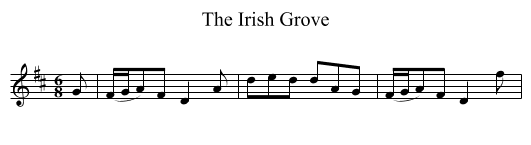 Irish Grove, The - staff notation