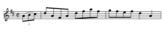 IRISH HORNPIPE - staff notation
