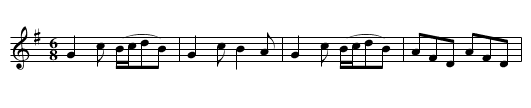 Irish Jig [10] - staff notation