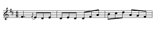 Irish Jig [4] - staff notation