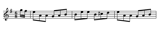 Irish Jig. JHa.12 - staff notation