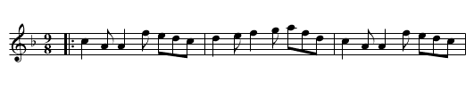 IRISH JIG - staff notation